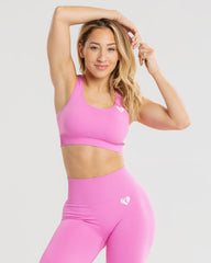 Power Seamless Sports Bra | Phlox Pink