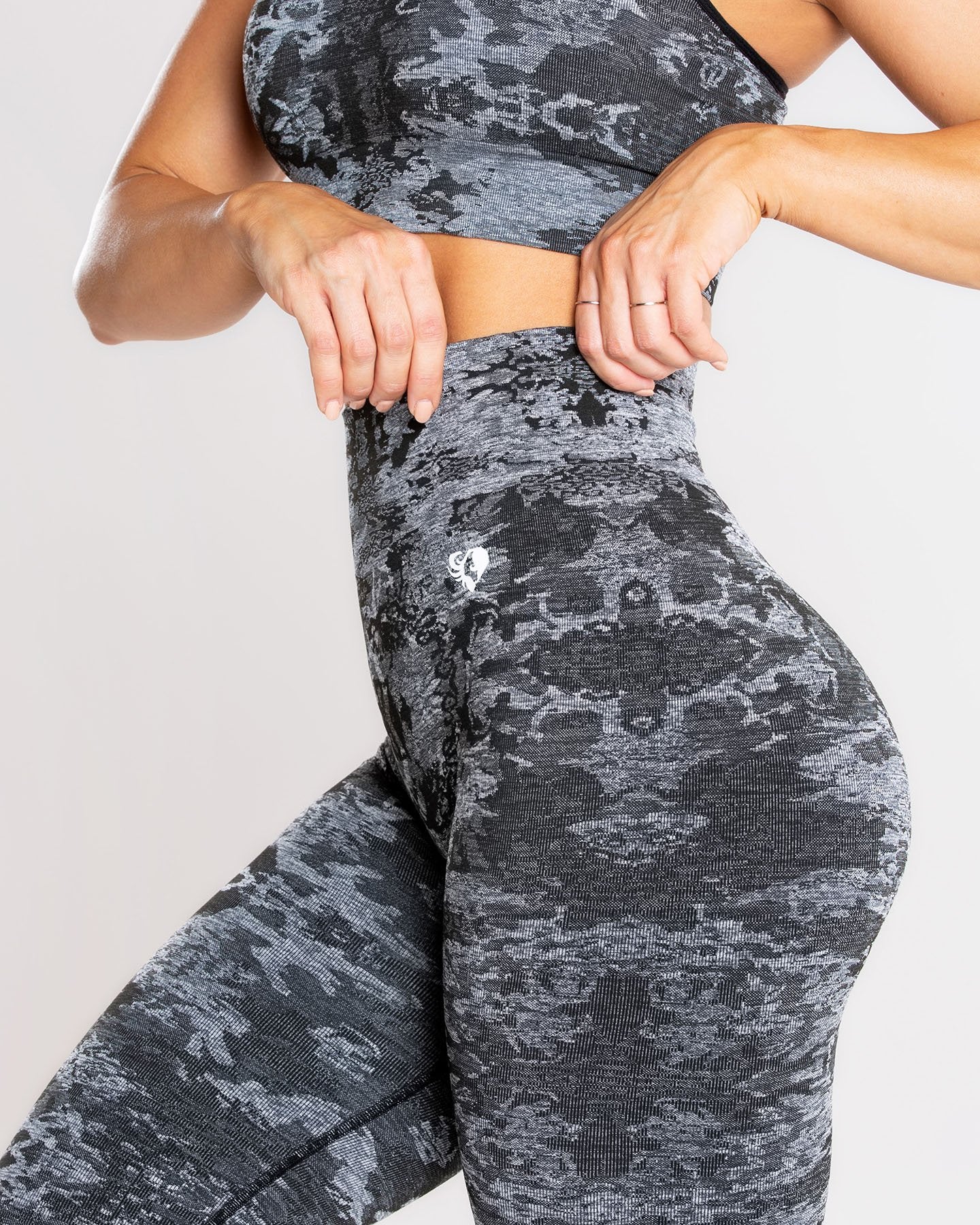 Camo Seamless Leggings | Black