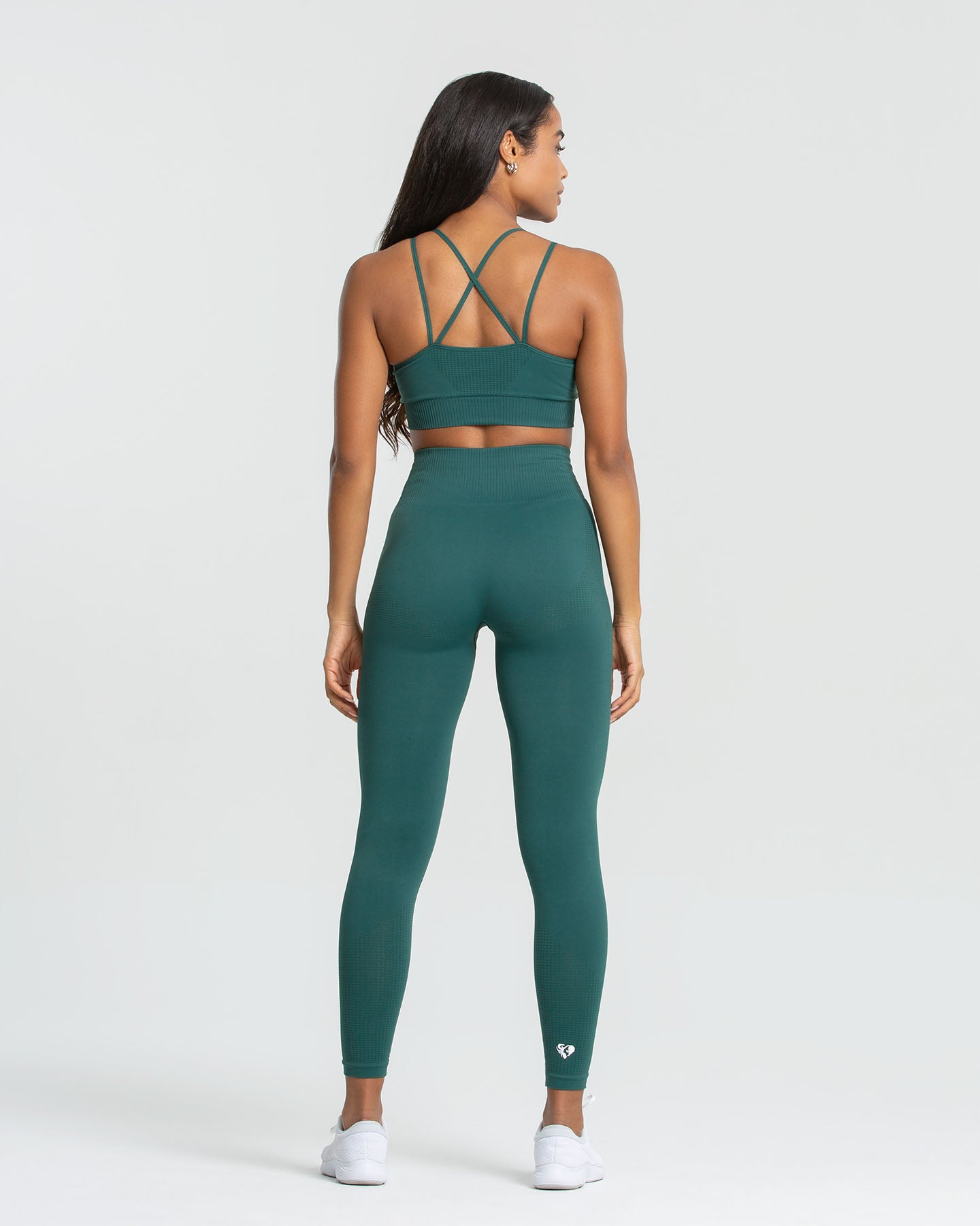 Power Seamless Sports Bra | Forest Green