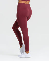 Power Seamless Leggings | Burgundy