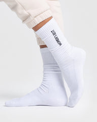 Crew Socks (1PK) | White