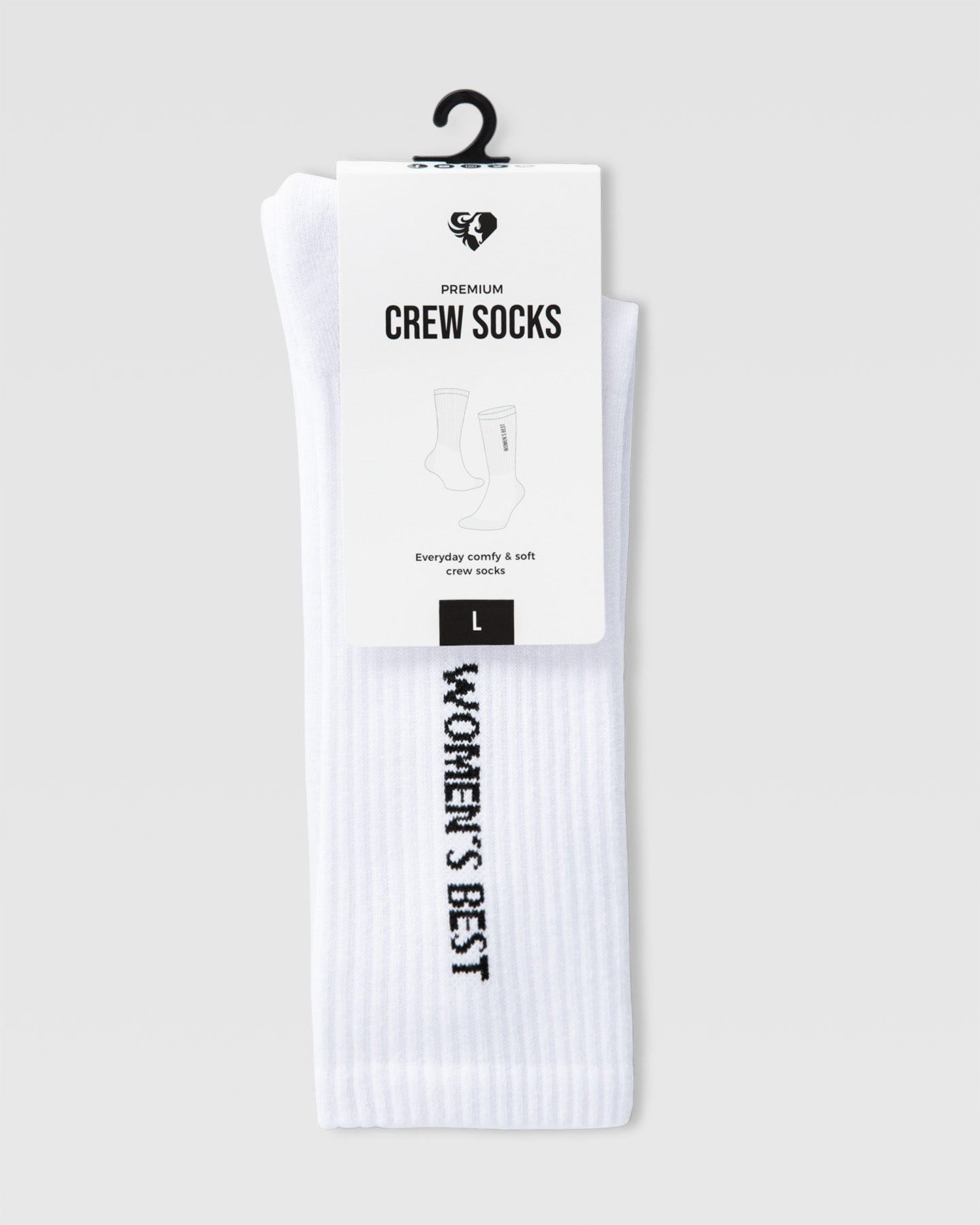 Crew Socks (1PK) | White