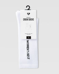 Crew Socks (1PK) | White