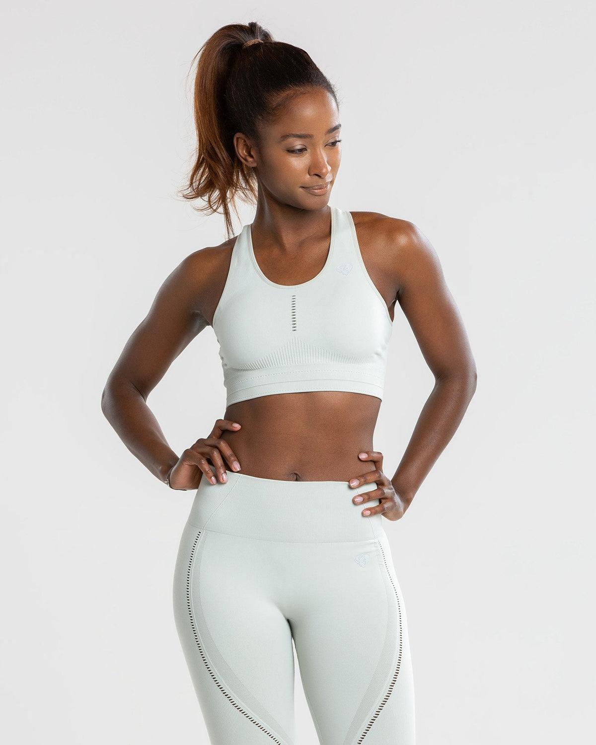 Renew Seamless Sports Bra | Chalk Grey