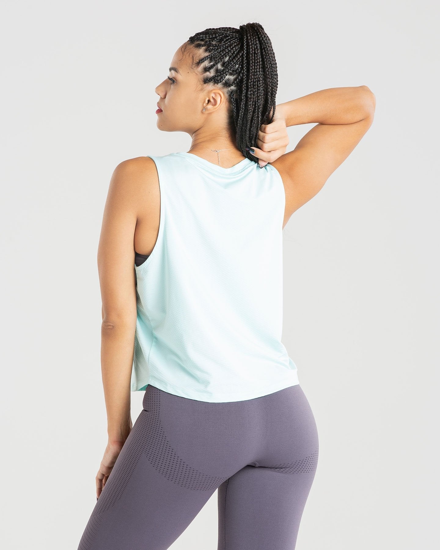 Power Tank Top | Bleached Aqua